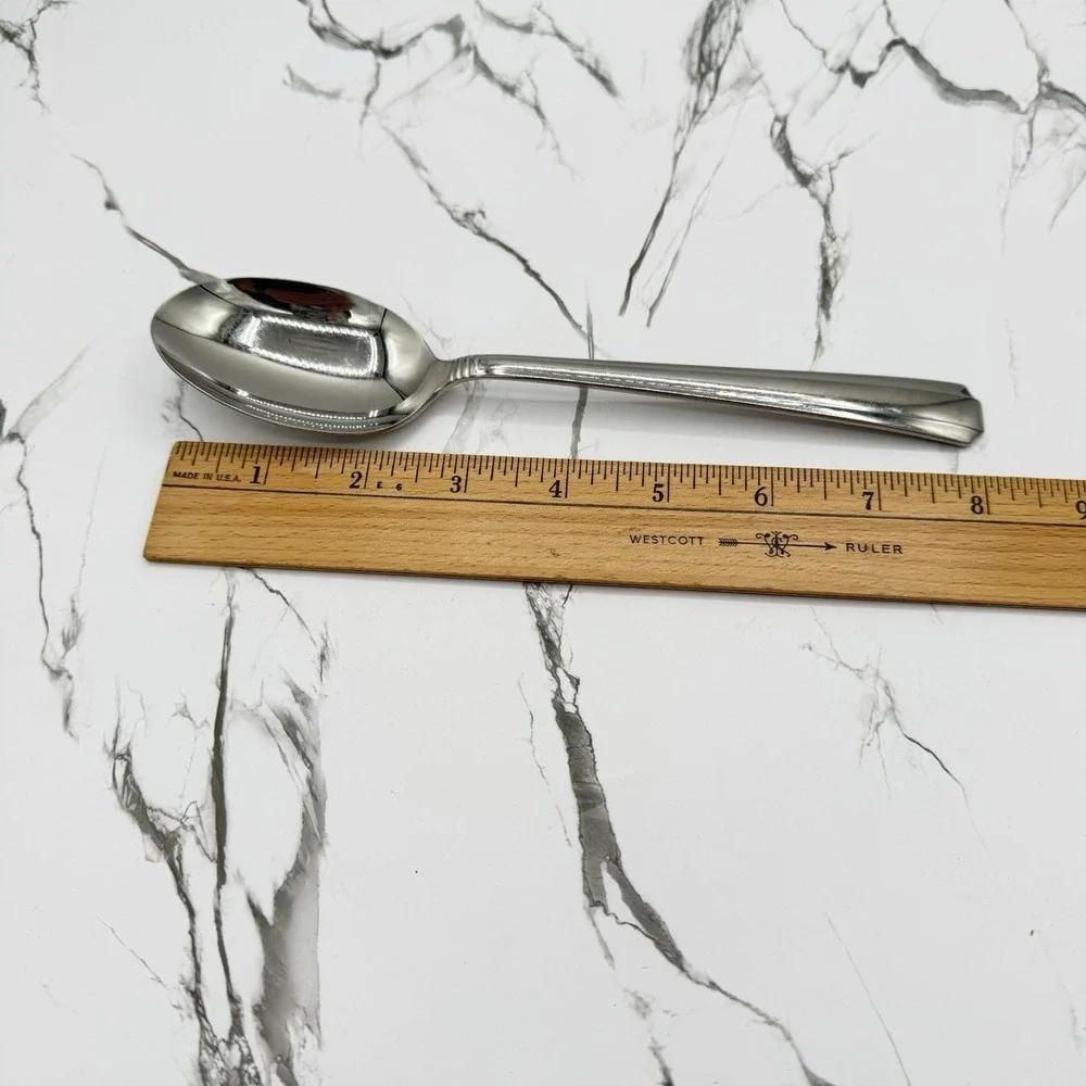 Vintage Wallace Bros‎ Stainless Flatware Set WAS32 USA 32pc w Serving Spoons